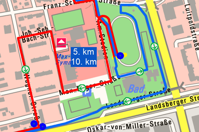 Optimierung der Laufstrecke 5km und 10km