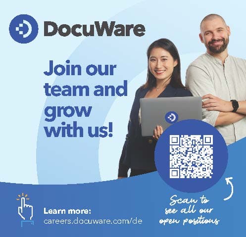 DocuWare Karriere Anzeige 2025